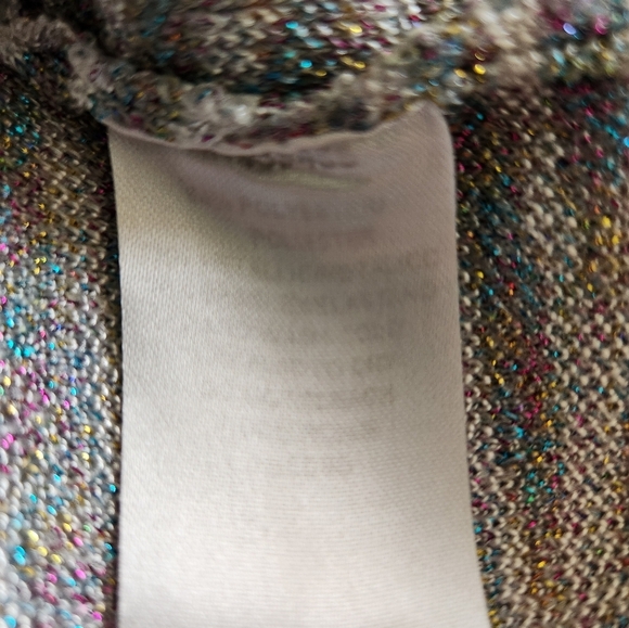 WOW Couture Womens Multicolor Metallic Gray/White Sweater Knit Bodycon Dress |M| - Picture 7 of 7